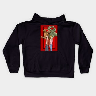 robot monster girl Kids Hoodie